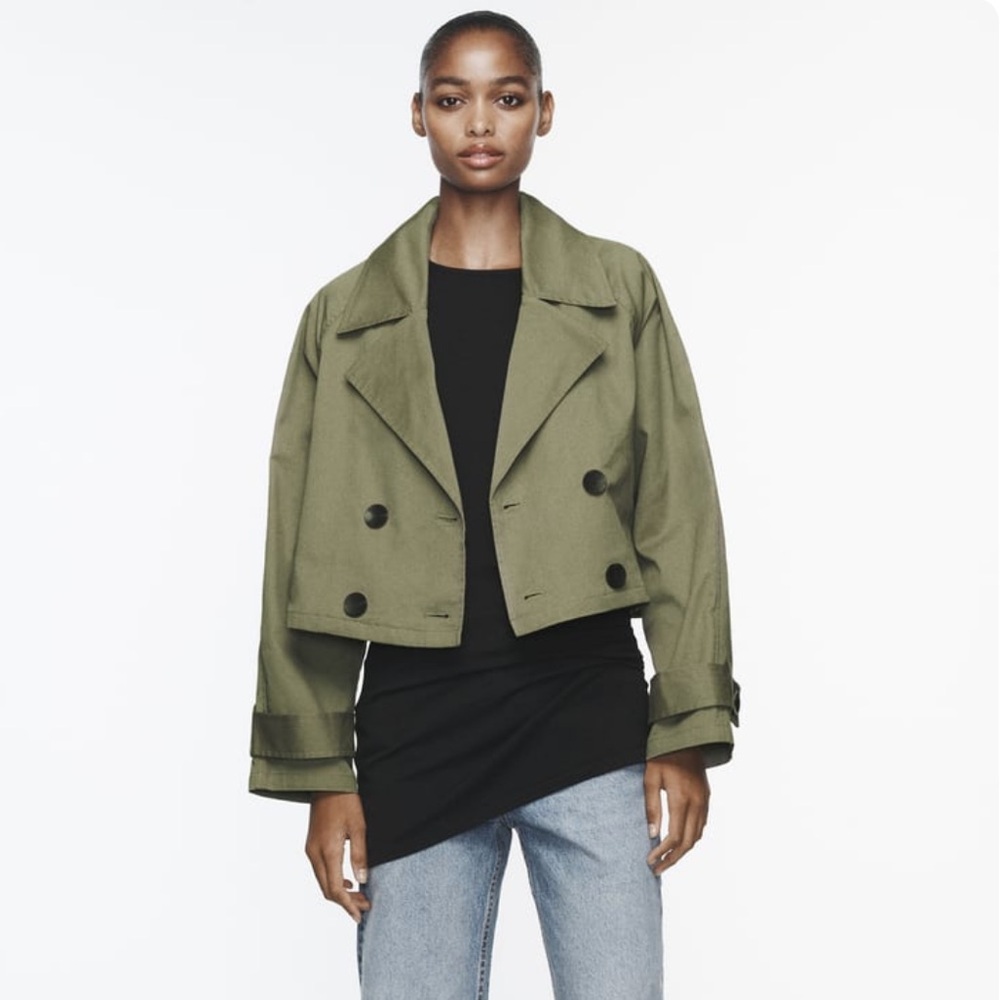 Zara Short Trench Jacket (NWT)